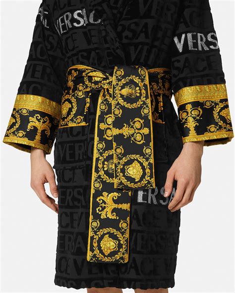 navy versace robe|Versace robes.